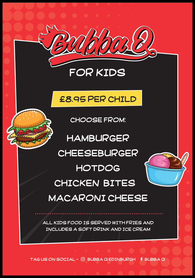 Come try our killer smoked barbecue in Edinburgh